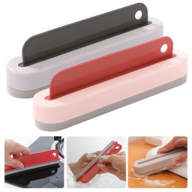Multi-function Glass Wiper Scraper With Water For Cleaning Bathroom Shower Mirror Glass Kitchen Countertop Sink Car Window Wiper Flexible Universal Wa (Color: Coffee)
