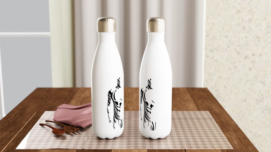 Gym Water Bottle Muscle Man Water Bottle Hydrate in Style Design by HadiArts