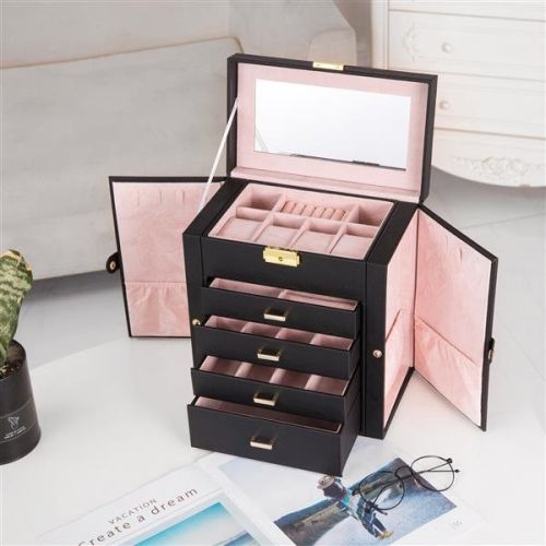Double Opening 5-layer Jewelry Storage Box Double Opening 5-layer Jewelry Storage Box